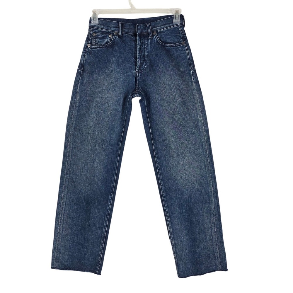 Christian Dior JAdior Logo Selvedge Denim Boyfriend Blue Jeans Womens 32 (27x29) - Picture 2 of 16